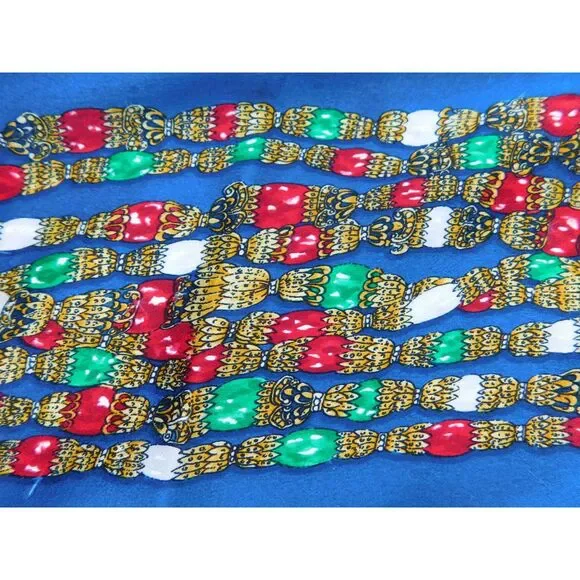 AUTHENTIC Vintage Chanel Red Floral Print Silk Scarf 34"x34" - Picture 3 of 11